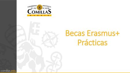 Becas Erasmus+ Prácticas