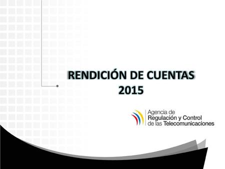 RENDICIÓN DE CUENTAS 2015.