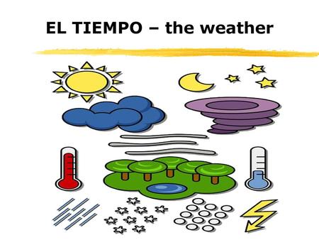 EL TIEMPO – the weather.