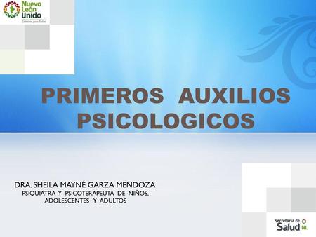 PRIMEROS AUXILIOS PSICOLOGICOS