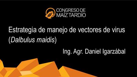 Estrategia de manejo de vectores de virus (Dalbulus maidis)