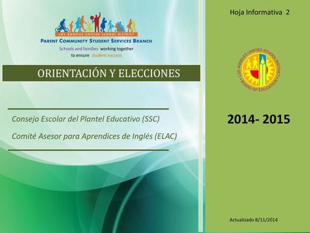 ORIENTACIÓN Y ELECCIONES