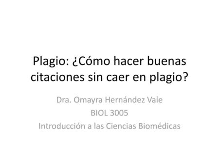 Plagio: ¿Cómo hacer buenas citaciones sin caer en plagio?