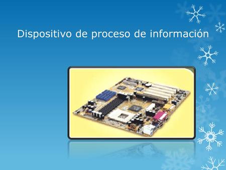 Dispositivo de proceso de información