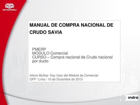 MANUAL DE COMPRA NACIONAL DE CRUDO SAVIA