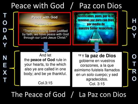Peace with God / Paz con Dios