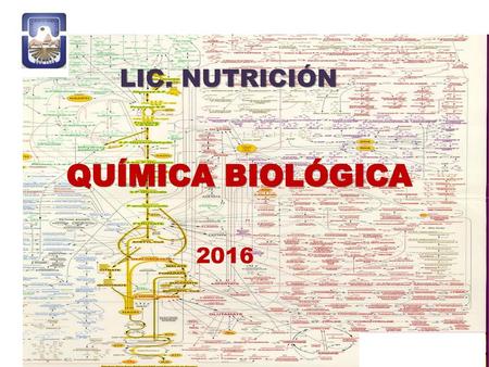 LIC. NUTRICIÓN QUÍMICA BIOLÓGICA 2016.