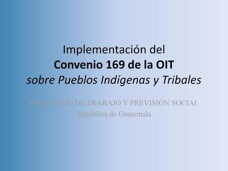 Ministerio de Trabajo y Previsión Social República de Guatemala