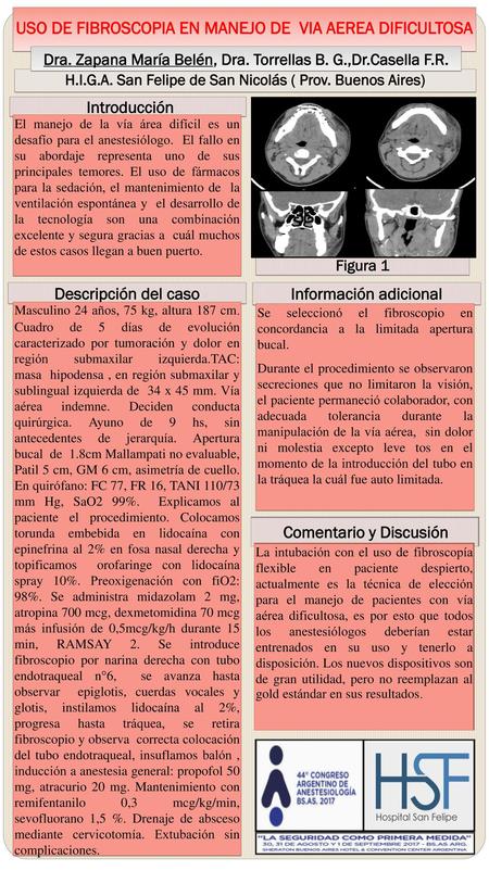 USO DE FIBROSCOPIA EN MANEJO DE VIA AEREA DIFICULTOSA