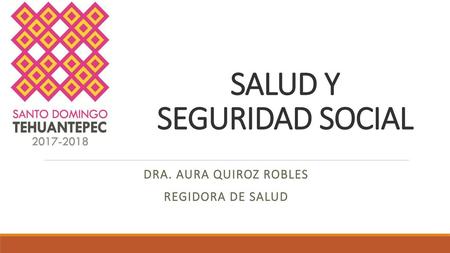 SALUD Y SEGURIDAD SOCIAL