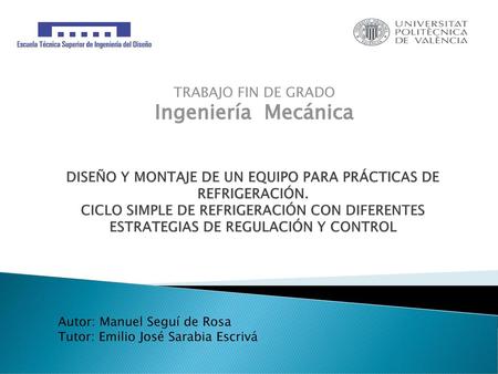 Ingeniería Mecánica TRABAJO FIN DE GRADO