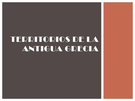 Territorios de la antigua Grecia
