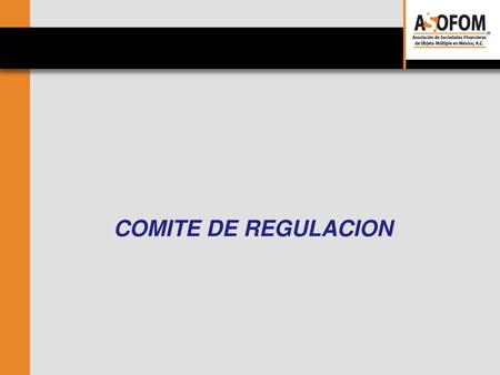 1 COMITE DE REGULACION.