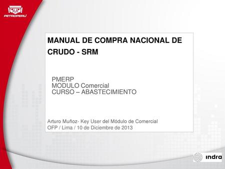 MANUAL DE COMPRA NACIONAL DE CRUDO - SRM