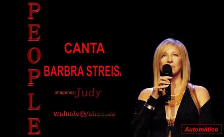 CANTA BARBRA STREISAND