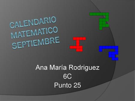 CALENDARIO MATEMATICO SEPTIEMBRE