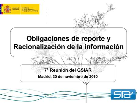 Obligaciones de reporte y Racionalización de la información