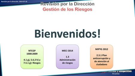 Revisión por la Dirección Gestión de los Riesgos