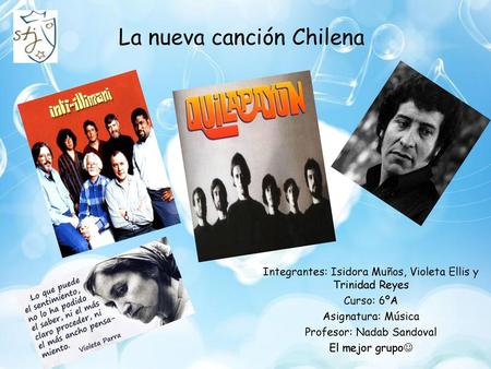 La nueva canción Chilena