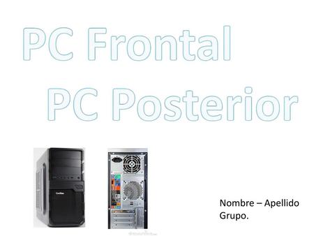 PC Frontal PC Posterior