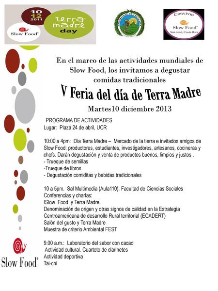 V Feria del día de Terra Madre