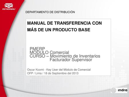 MANUAL DE TRANSFERENCIA CON MÁS DE UN PRODUCTO BASE