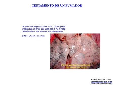 TESTAMENTO DE UN FUMADOR