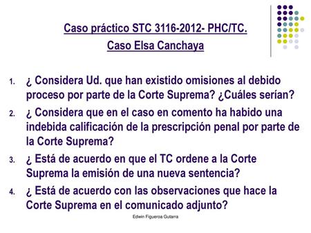 Caso práctico STC PHC/TC.