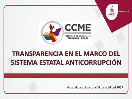 TRANSPARENCIA EN EL MARCO DEL SISTEMA ESTATAL ANTICORRUPCIÓN
