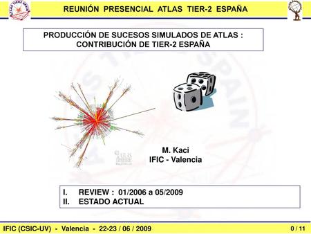 PRODUCCIÓN DE SUCESOS SIMULADOS DE ATLAS :
