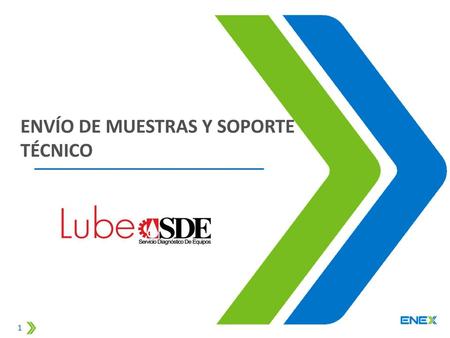 ENVÍO DE MUESTRAS Y SOPORTE TÉCNICO