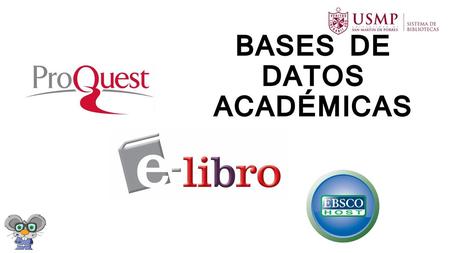 BASES DE DATOS ACADÉMICAS