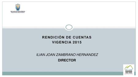 RENDICIÓN DE CUENTAS VIGENCIA 2015