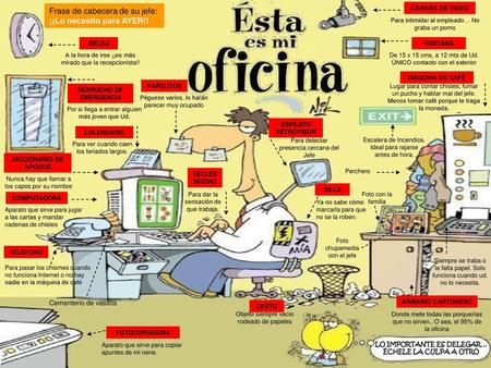 Frase de cabecera de su jefe: ¡¡Lo necesito para AYER!!