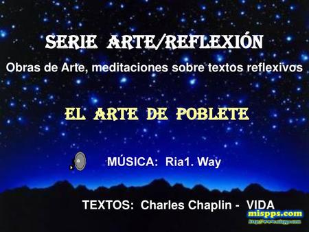 SERIE ARTE/REFLEXión EL ARTE DE POBLETE