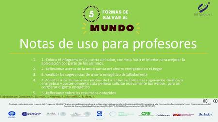 Notas de uso para profesores