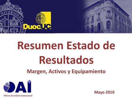 Resumen Estado de Resultados