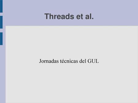 Jornadas técnicas del GUL