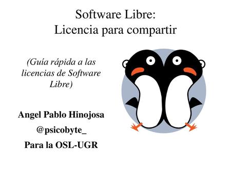 Software Libre: Licencia para compartir