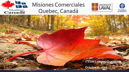 Misiones Comerciales Quebec, Canadá