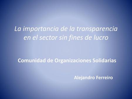 La importancia de la transparencia en el sector sin fines de lucro