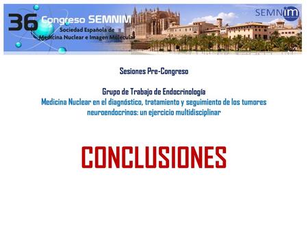 Sesiones Pre-Congreso Grupo de Trabajo de Endocrinología