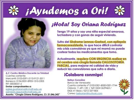 ¡Hola! Soy Oriana Rodríguez