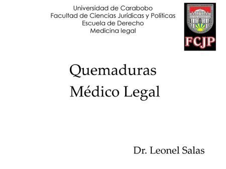 Quemaduras Médico Legal