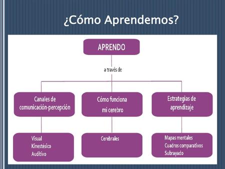 ¿Cómo Aprendemos?.
