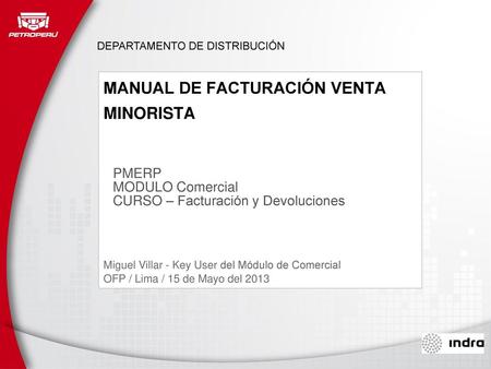 MANUAL DE FACTURACIÓN VENTA MINORISTA