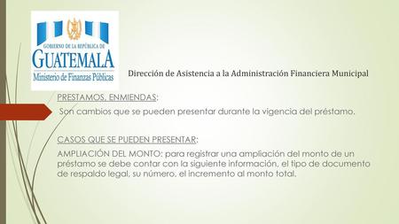 Dirección de Asistencia a la Administración Financiera Municipal