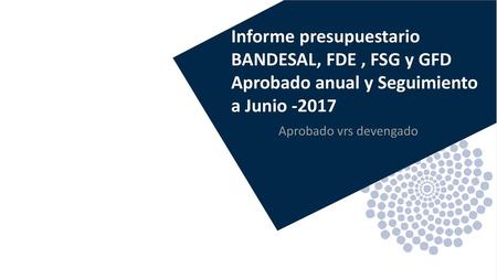 Aprobado vrs devengado