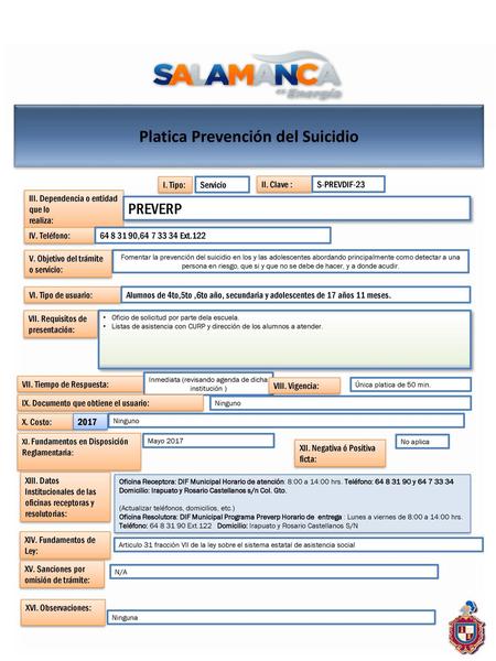 Platica Prevención del Suicidio