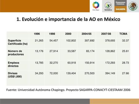 1. Evolución e importancia de la AO en México